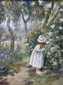 Little girl in the garden, 60 x 50, Canvas, oil, 2009