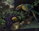 STILL-LIFE A TOUCAN AND GRAPES
40 x 50 Canvas, oil, 2006