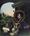 STILL-LIFE WITH A STEERING WHEEL
60 x 50 Canvas, oil, 2002